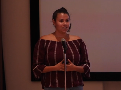 Victoria-Cruz-Falk 
sharing her Immigration story